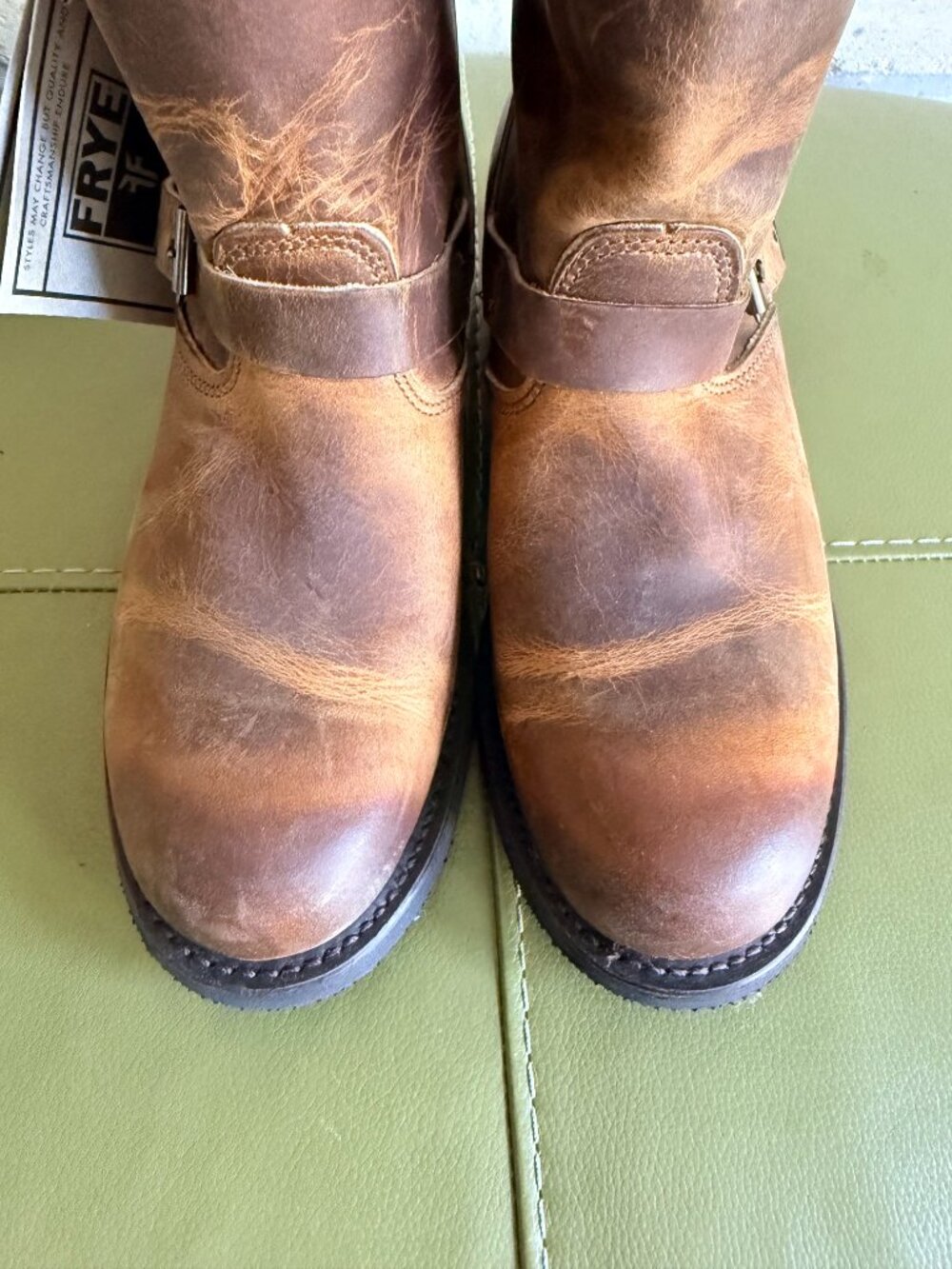 Frye Engineer 12R brown boot size 11M womens NIB - Picture 6 of 14